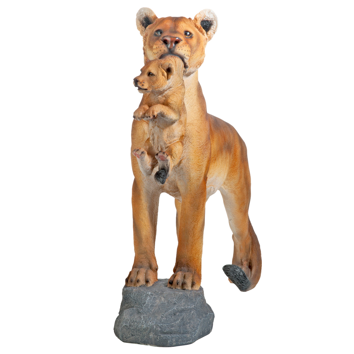 Image Thumbnail for Dt Lioness With Cub Statue